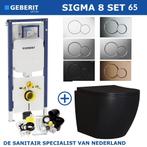 Geberit Sigma 8 (UP720) Toiletset set65 Mudo Rimless Mat, Nieuw, Ophalen of Verzenden