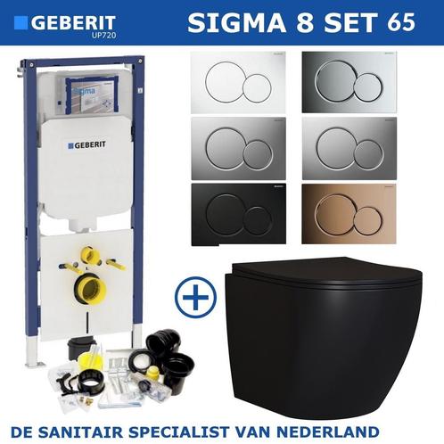 Geberit Sigma 8 (UP720) Toiletset set65 Mudo Rimless Mat, Huis en Inrichting, Badkamer | Complete badkamers, Nieuw, Ophalen of Verzenden