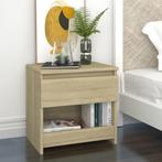 vidaXL Nachtkastje 40x30x39 cm bewerkt hout sonoma, Minder dan 45 cm, Verzenden, Nieuw, Minder dan 55 cm