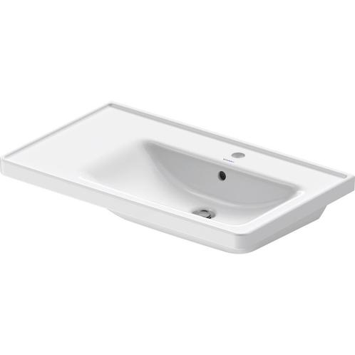Wastafel Duravit D-Neo Rand Overloop Kraanvlak 1 Kraangat 80, Doe-het-zelf en Verbouw, Sanitair, Ophalen of Verzenden