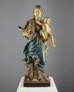 Beeldje - Madonna met Kind - Gips, Antiek en Kunst