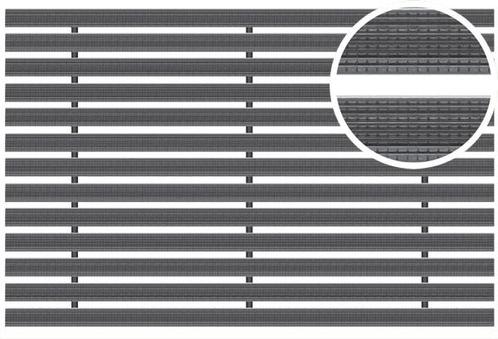 ACO House and Garden aluminium mat met rubberstroken 750 x, Doe-het-zelf en Verbouw, Buizen en Afvoer, Ophalen of Verzenden
