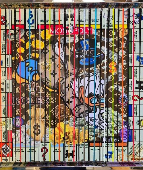 Elmago - Picsou Duck tales moneypoly 2 (large), Antiek en Kunst, Kunst | Schilderijen | Modern