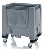 Palletbox ventilatiesleuven met 4 wielen 80x60x93cm, Ophalen of Verzenden