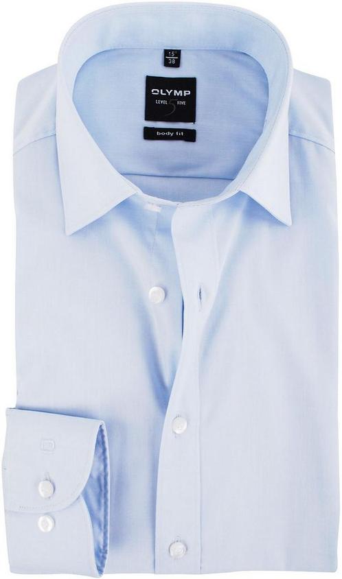 OLYMP Level Five Overhemd Body-Fit Lichtblauw maat 44 Heren, Kleding | Heren, Overhemden, Nieuw, Verzenden