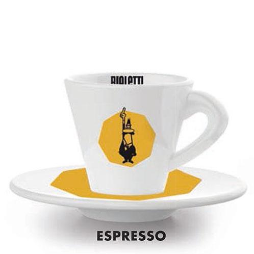 Bialetti Caffe Espresso kop en schotel (koffiekopjes), Witgoed en Apparatuur, Koffiemachine-accessoires, Nieuw, Ophalen of Verzenden