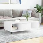 vidaXL Salontafel 104x60x35 cm bewerkt hout wit, 100 tot 150 cm, Verzenden, Nieuw, 50 tot 100 cm