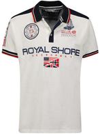 Polo Shirt Heren Wit Geographical Norway Royal Shore Kamacho, Kleding | Heren, Polo's, Verzenden, Nieuw, Wit