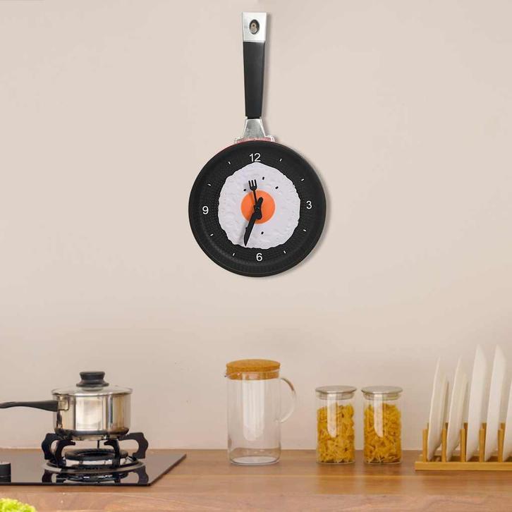 vidaXL Wandklok ei-in-pan 18,8 cm, Huis en Inrichting, Woonaccessoires | Klokken, Nieuw, Verzenden