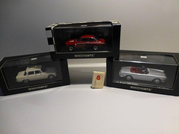 Minichamps 1:43 - Modelauto (3) - Alfa Romeo 2600 Spider, Hobby en Vrije tijd, Modelauto's | 1:5 tot 1:12