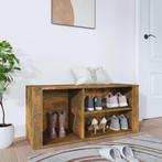 vidaXL Schoenenkast 100x35x45 cm bewerkt hout gerookt, Verzenden, Nieuw
