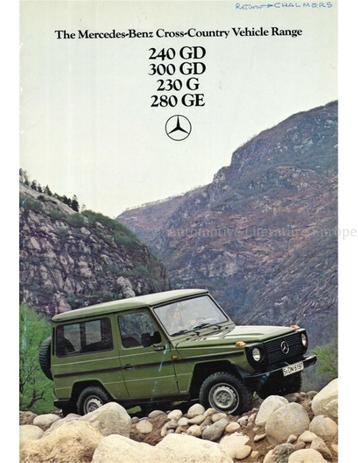 1980 MERCEDES BENZ G KLASSE BROCHURE ENGELS beschikbaar voor biedingen