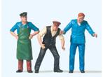 Preiser 45028 Guterbodenpersonal 1:22,5 (Figuren, Scenery), Ophalen of Verzenden, Nieuw