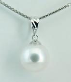 Zonder Minimumprijs - Hanger - 18 karaat Witgoud Parel -