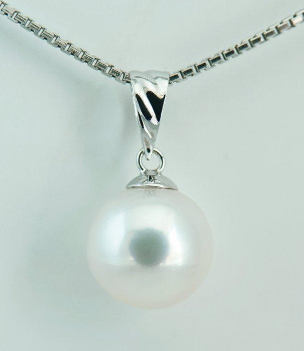 Zonder Minimumprijs - Hanger - 18 karaat Witgoud Parel -, Sieraden, Tassen en Uiterlijk, Antieke sieraden