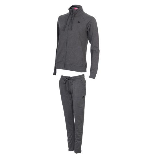 Donnay Donnay Dames - Joggingsuit Sofie - Donkergrijs, Kleding | Dames, Sportkleding, Nieuw, Verzenden