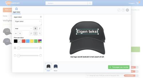 Veiligheidspet met eigen tekst, Tuin en Terras, Werkkleding, Verzenden