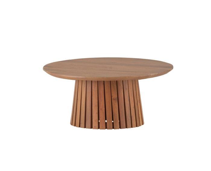Salontafel Burundi Rond Acacia 90 cm - Naturel, Huis en Inrichting, Tafels | Salontafels, Nieuw, Ophalen of Verzenden