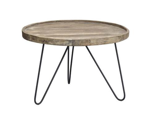 Legno 25 bw tafeltje teak black wash+met.pt., Huis en Inrichting, Woonaccessoires | Wanddecoraties, Nieuw, Ophalen of Verzenden