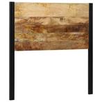 vidaXL Hoofdeinde 100 cm massief hout mango en ijzer, Verzenden, Nieuw, Bruin, Hout