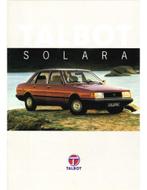 1981 TALBOT SOLARA BROCHURE NEDERLANDS, Nieuw, Author