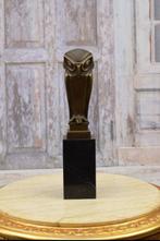 C. Coenrad - Beeld, Art Deco Uil - 32 cm - Brons, Marmer