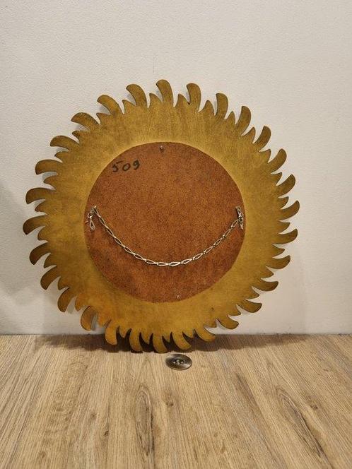 geratal - Wandspiegel- Vintage zonnespiegel - Hars - Grand, Antiek en Kunst, Curiosa en Brocante