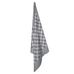Theedoek Zwart en Wit Geblokt katoen 70x70cm - Treb Towels, Nieuw, Verzenden, Theedoek of Handdoek, Overige kleuren