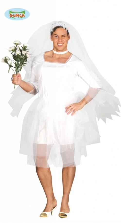Vrijgezellenpak Bruidsjurk man, Kleding | Heren, Carnavalskleding en Feestkleding, Nieuw, Ophalen of Verzenden