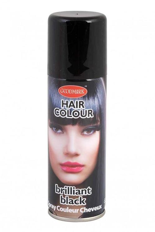 Haarspray Zwart 125Ml, Hobby en Vrije tijd, Feestartikelen, Nieuw, Verzenden