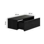 Gangkast Zwevend 60 x 20 x 15 cm - Zwart, Huis en Inrichting, Kasten | Wandmeubels, Ophalen of Verzenden, Nieuw