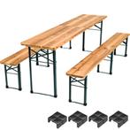 Biertafelset Rolf 3-delig, inklapbaar - bruin, Verzenden, Nieuw