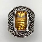 Zonder Minimumprijs - Ring Zilver Citrien - 15ct, Sieraden, Tassen en Uiterlijk, Ringen, Nieuw