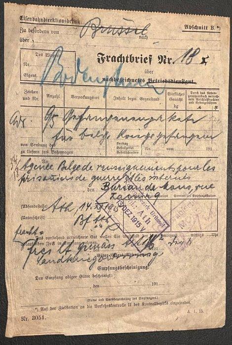 België 1914/1947 - Mooie selectie spoorweg-vrachtbrieven (9, Postzegels en Munten, Postzegels | Europa | België