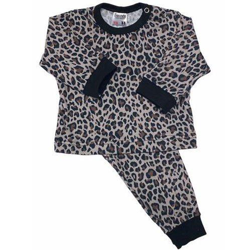Kinderpyjama - Wildlife/Luipaard - Print Beige/Bruin - Beere, Kinderen en Baby's, Babykleding | Maat 62, Meisje, Nieuw, Ophalen of Verzenden