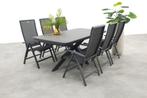Hartman Valentino/Montreal verstelbare tuinset (7-delig) -, Tuin en Terras, Tuinsets en Loungesets, Verzenden, Nieuw, Overige materialen