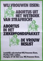 Poster landelijk sekretariaat wij vrouwen eisen (Posters), Verzamelen, Verzenden, Nieuw, Overige onderwerpen, Met lijst