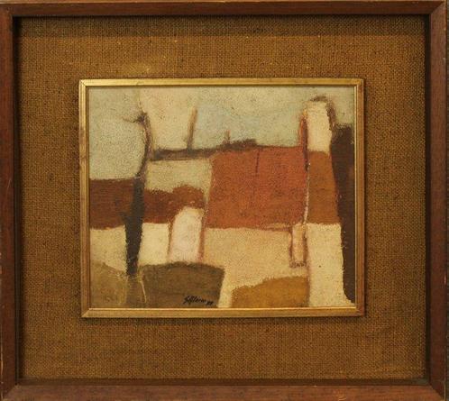 Enzo Salerni (1929) - Case Coloniche, Antiek en Kunst, Kunst | Schilderijen | Modern