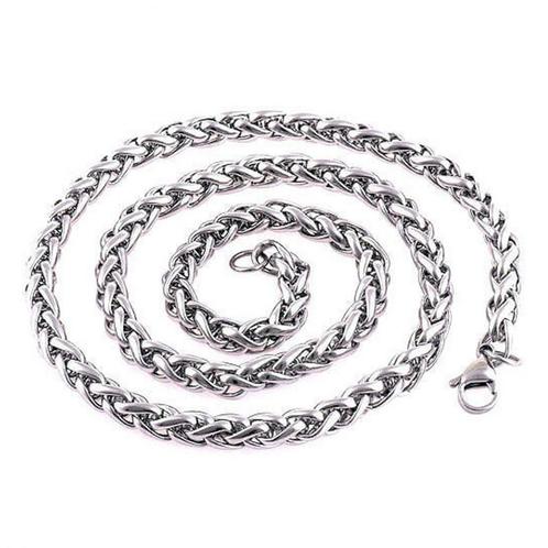 Fako Bijoux® - Schakelketting Staal - RVS - Vossenstaart -, Sieraden, Tassen en Uiterlijk, Kettingen, Verzenden