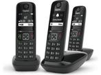 Gigaset AS690 trio - 3 handsets - Zwart - Handsfree bellen -, Verzenden, Zo goed als nieuw