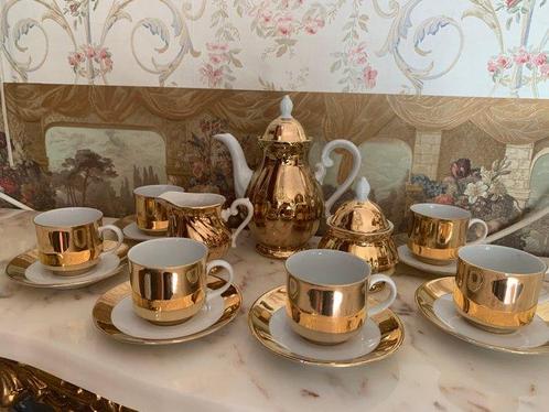 Bavaria - Koffieservies voor 6 (15) - Porselein - Mokka, Antiek en Kunst, Antiek | Meubels | Tafels