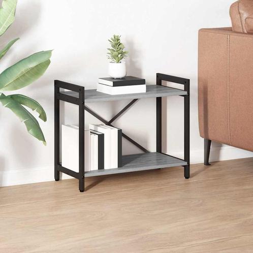 vidaXL Boekenkast Grijs sonoma 60 x 30 x 48.5 cm Bewerkt, Huis en Inrichting, Kasten | Boekenkasten, Nieuw, Minder dan 50 cm, Overige houtsoorten