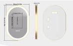 Ovale Badkamerspiegel met LED Verlichting en Anti-condens, Verzenden, Nieuw