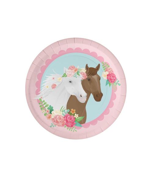 Paard Borden 23cm 8st, Hobby en Vrije tijd, Feestartikelen, Nieuw, Verzenden