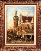European school (XX) - A view of Monnickendam with the, Antiek en Kunst, Kunst | Schilderijen | Klassiek