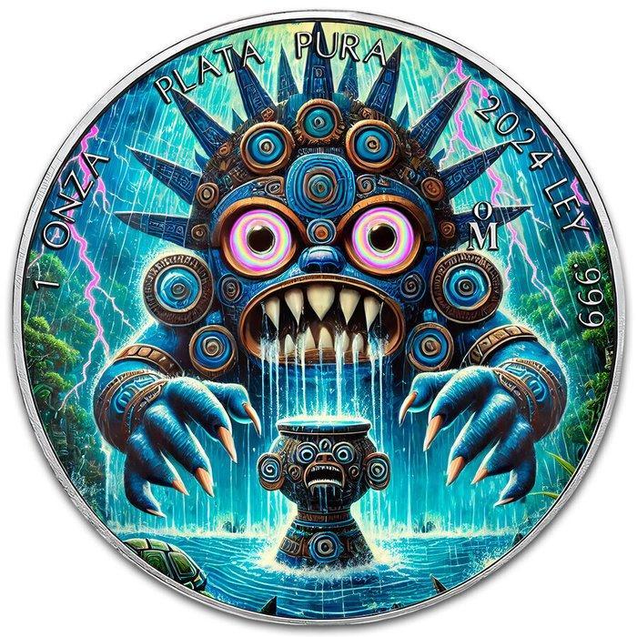 Mexico. 1 Onza 2024 1 oz Mexican Libertad Tlaloc Colorized, Postzegels en Munten, Edelmetalen en Baren