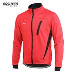 Fleece Fietsjack voor Heren - Winter Thermisch Mountainbike, Kleding | Heren, Jassen | Zomer, Verzenden, Nieuw, Zwart, Merkloos