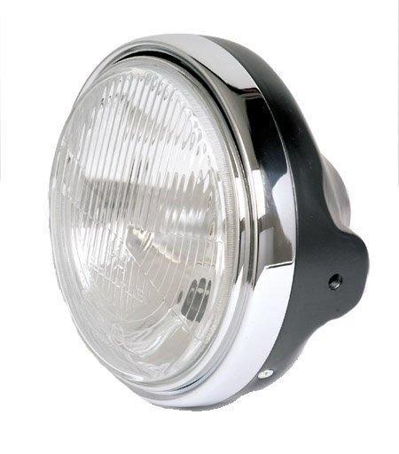 Shin Yo 7 Koplamp Chrome & Zwart Universeel Type 2, Motoren, Accessoires | Overige, Nieuw, Verzenden