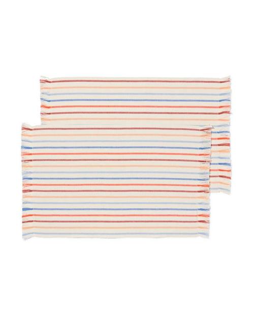 HEMA Placemats 35x45 strepen - 2 stuks, Huis en Inrichting, Keuken | Keukenbenodigdheden, Nieuw, Verzenden