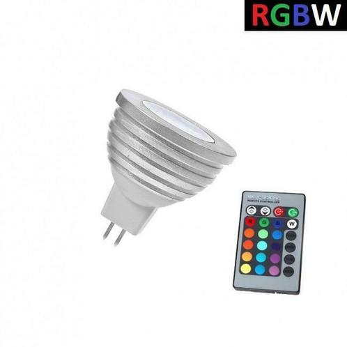 LED Spot RGB + Koel Wit - 5 Watt - MR16, Huis en Inrichting, Lampen | Spots, Nieuw, Overige materialen, Ophalen of Verzenden